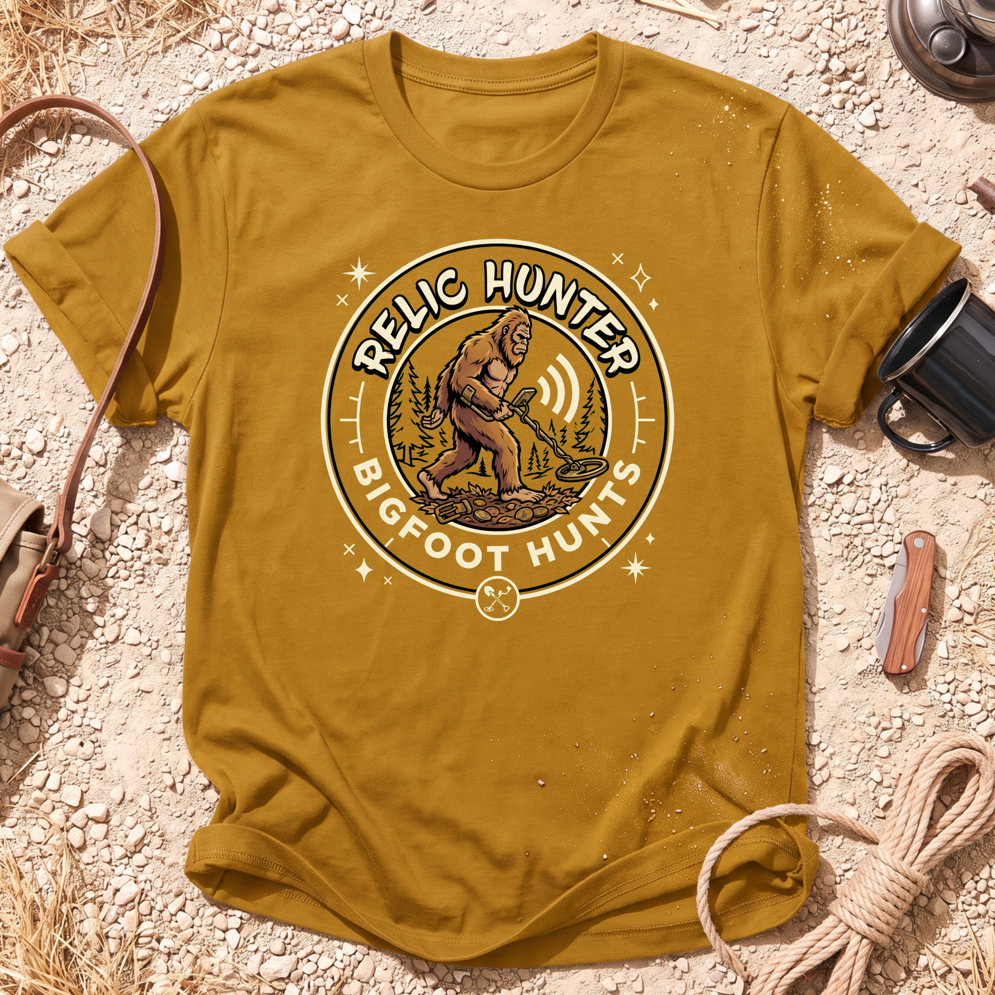 Bigfoot Hunts Graphic T-Shirt