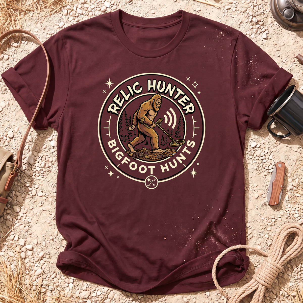 Bigfoot Hunts Graphic T-Shirt