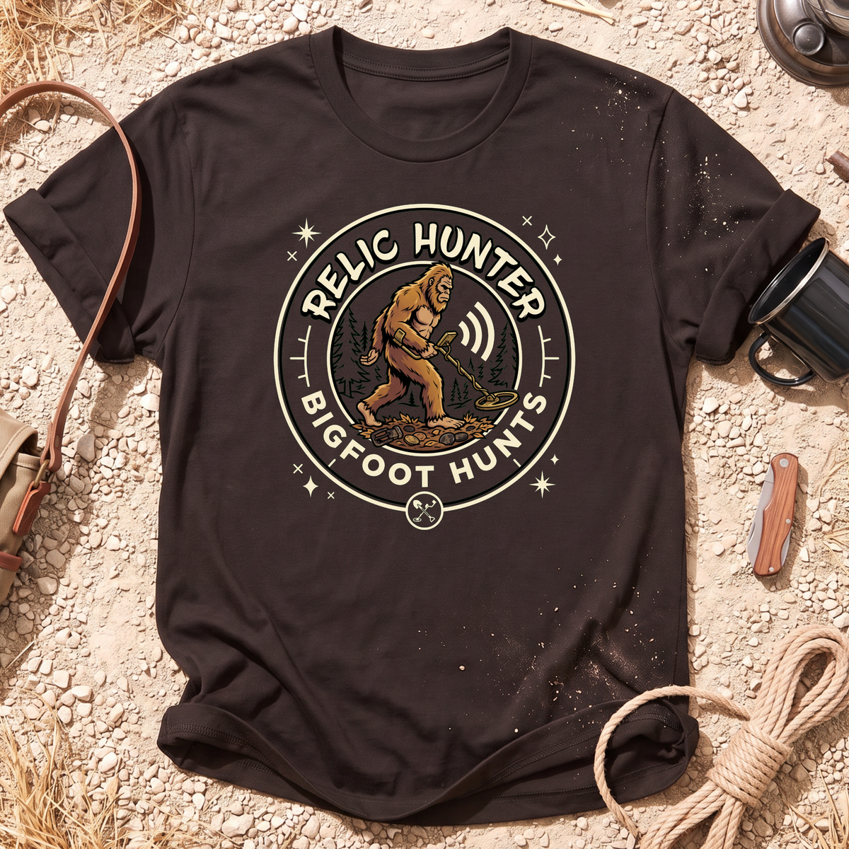 Bigfoot Hunts Graphic T-Shirt