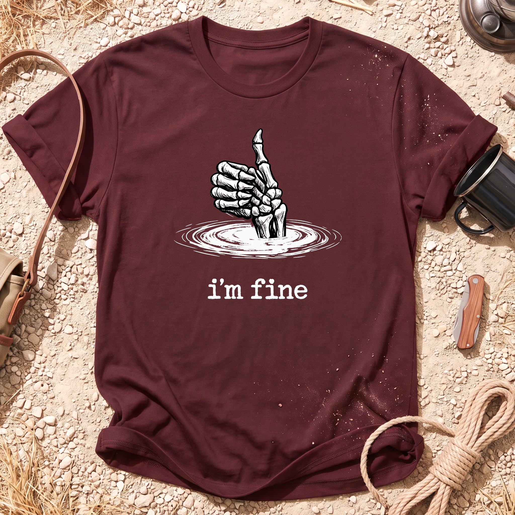 I'm Fine Skeleton T-Shirt