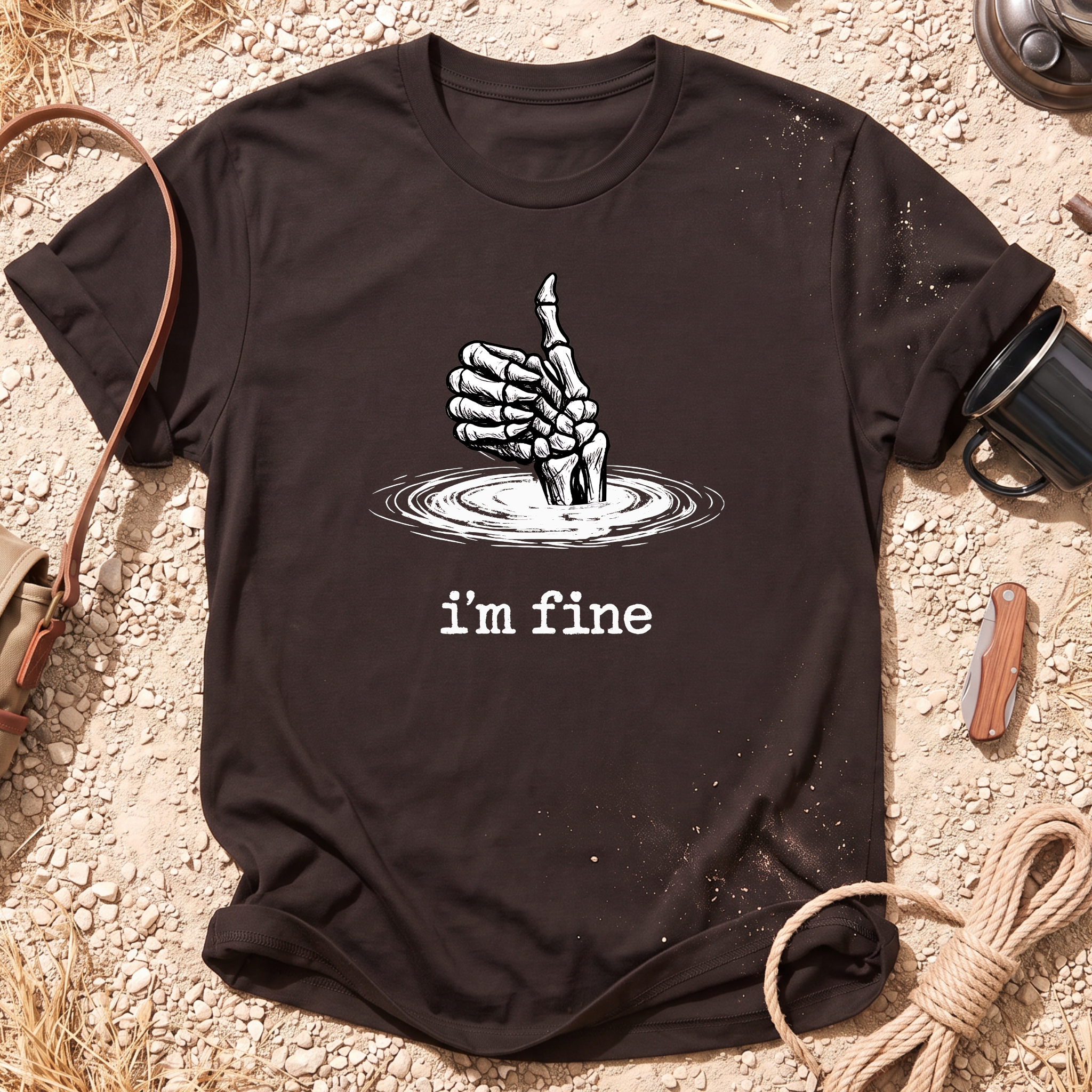 I'm Fine Skeleton T-Shirt