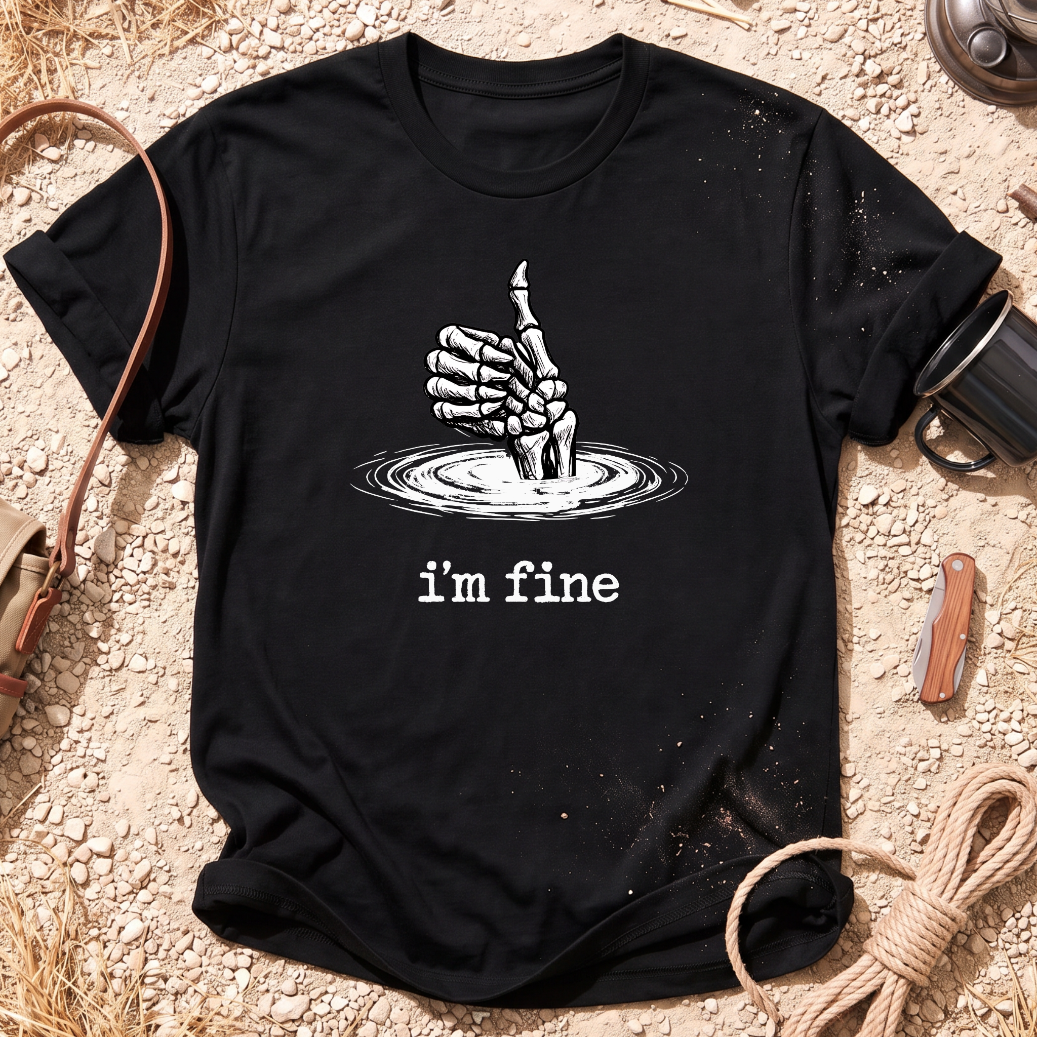 I'm Fine Skeleton T-Shirt