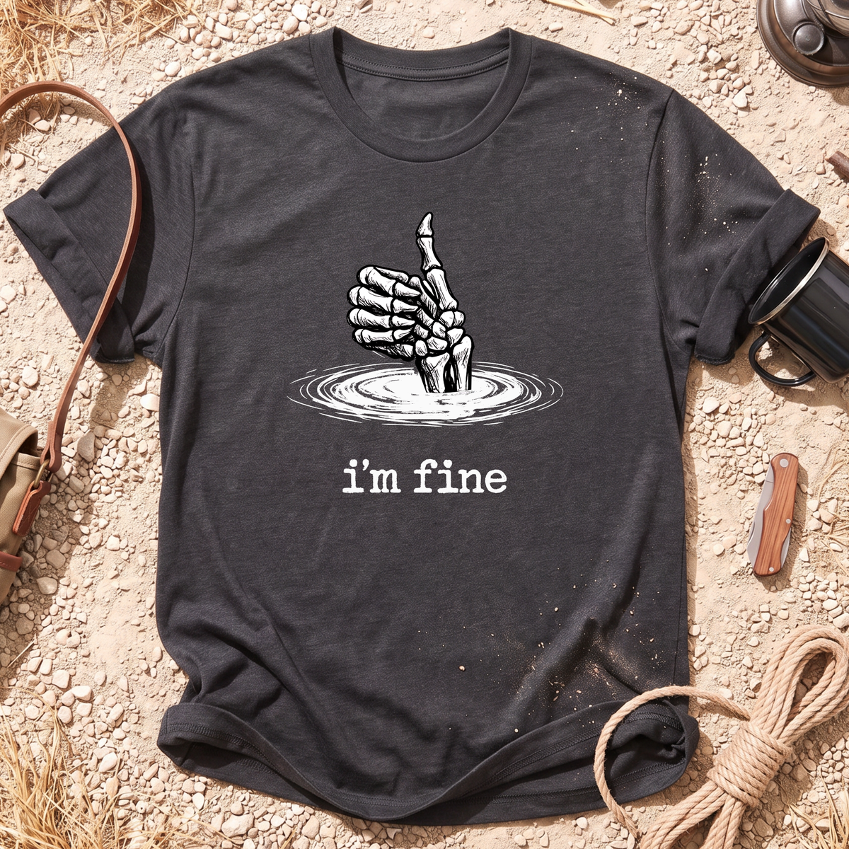 I'm Fine Skeleton T-Shirt
