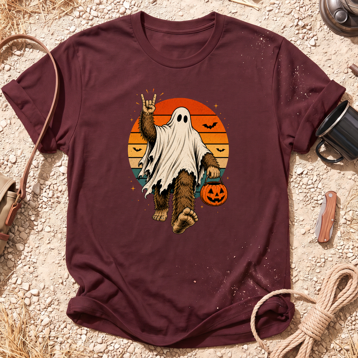Trick or Treatin' With Bigfoot T-Shirt