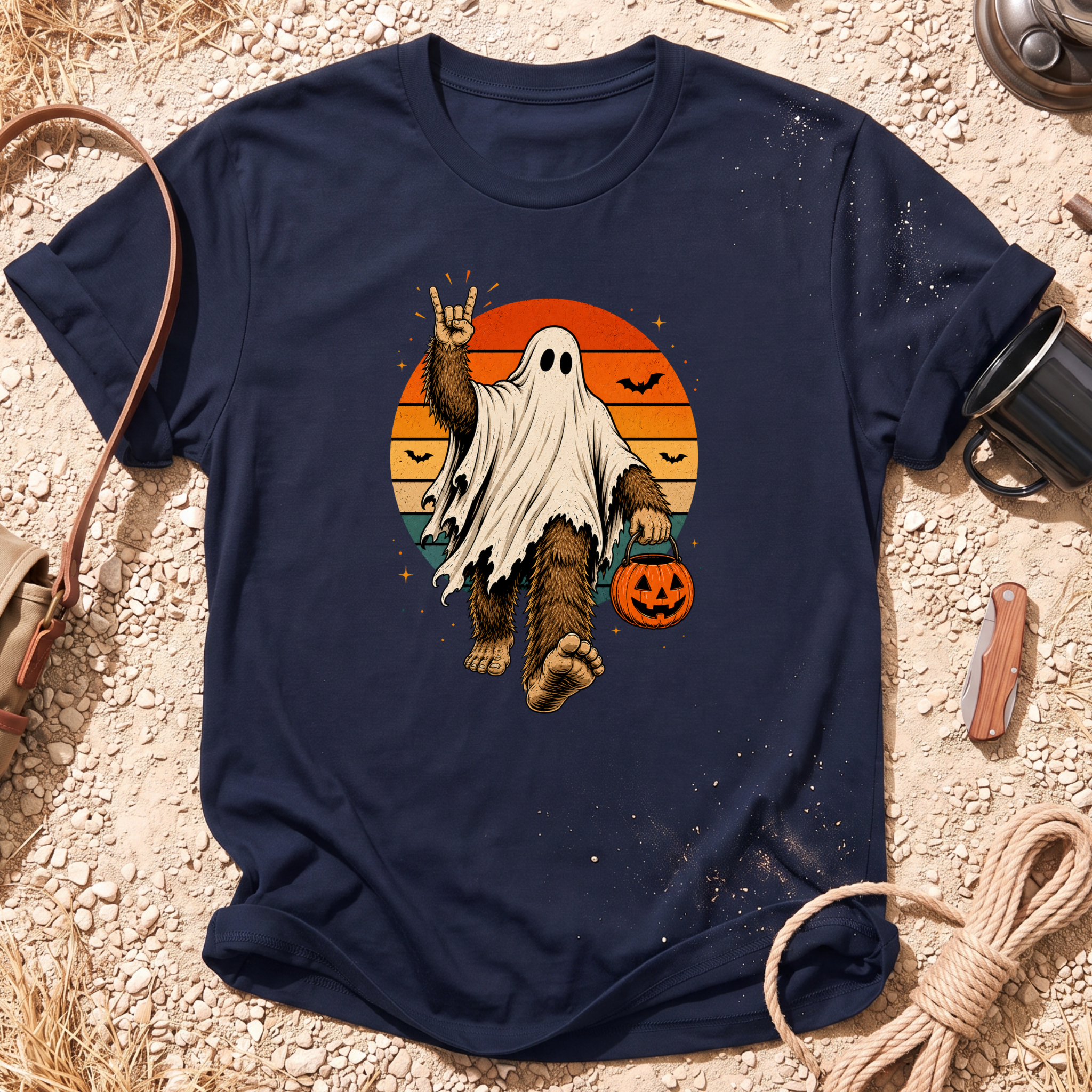 Trick or Treatin' With Bigfoot T-Shirt