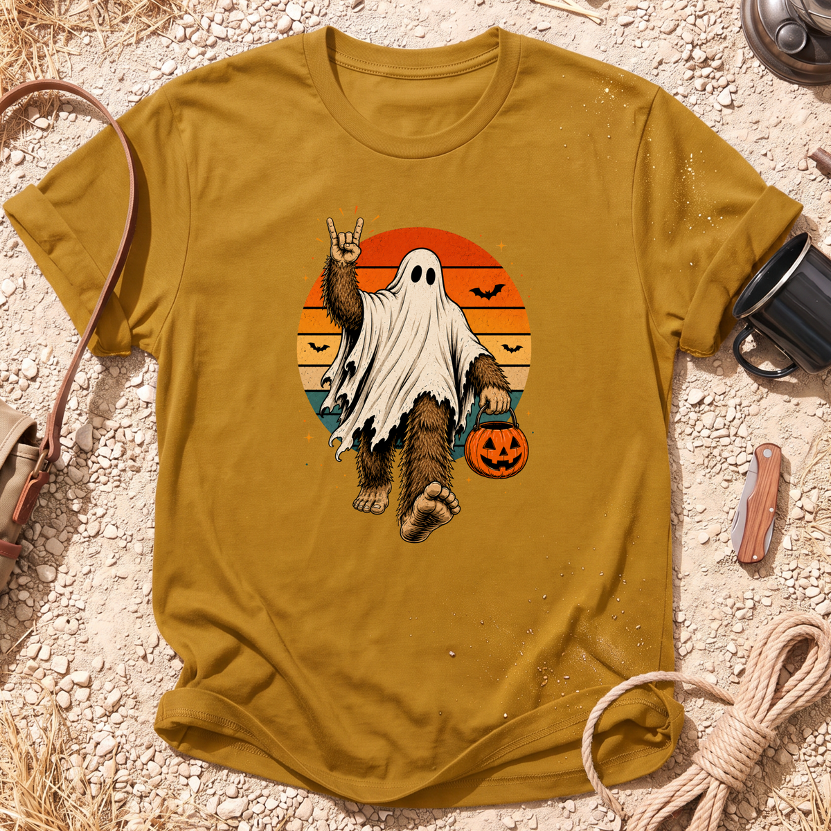 Trick or Treatin' With Bigfoot T-Shirt